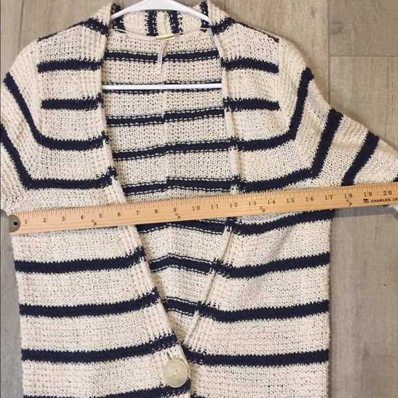 FREE PEOPLE North Beach Long Knit Striped Cardigan - Picture 5 of 6
